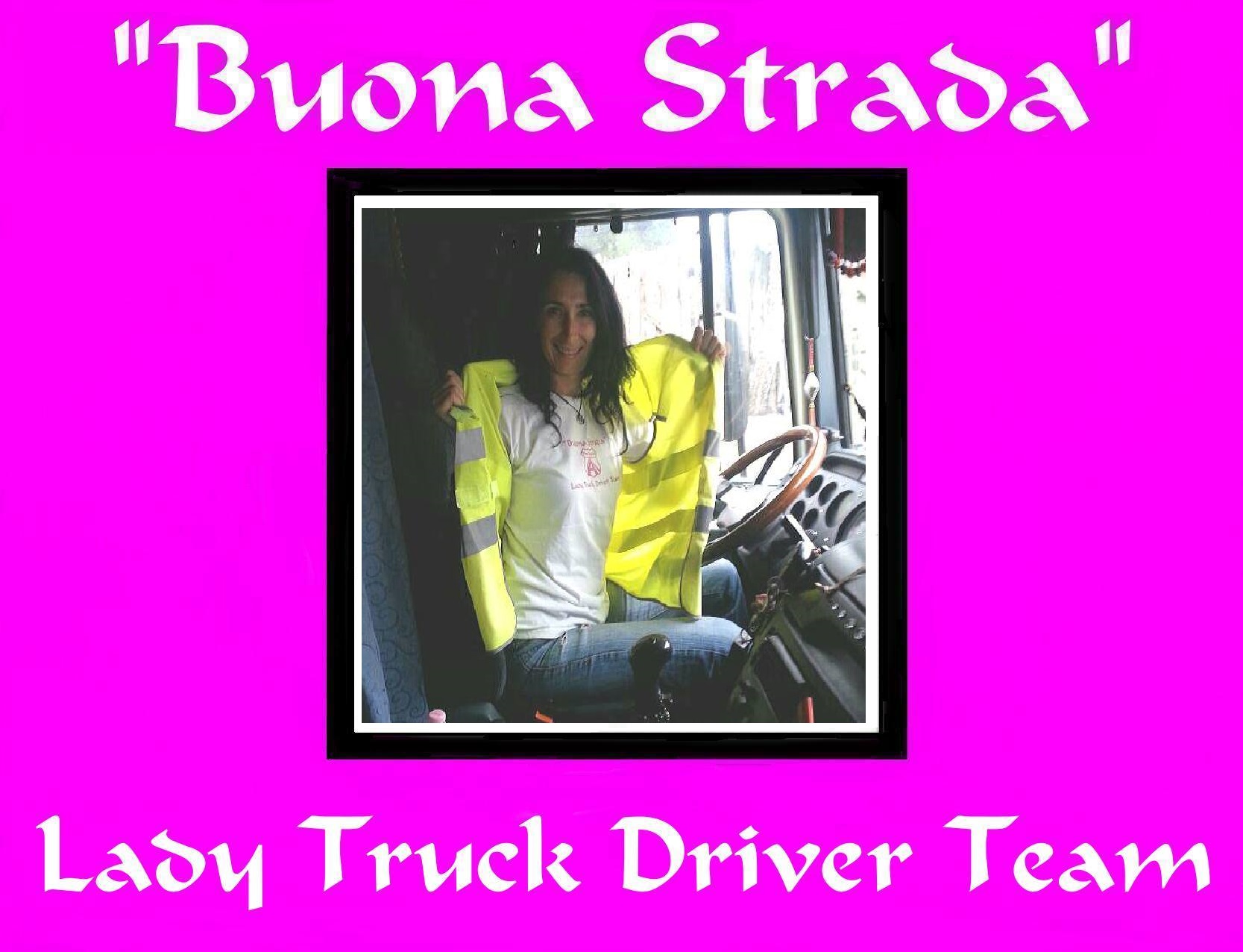 001 Buona strada Lady truck driver team-ok corretto